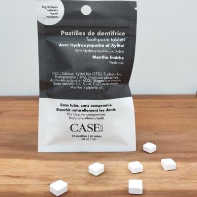 Case & Co - Dentrifrice en pastilles 62 - Menthe Fraîche